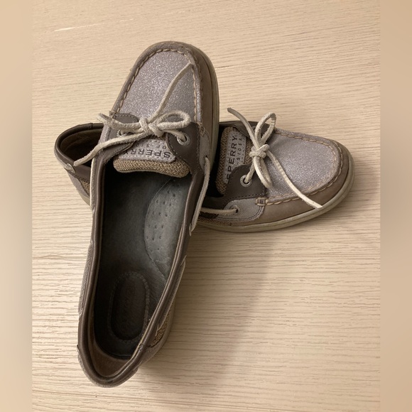 Sperry Top-Sider Women's Angelfish Sparkle Suede 2-Eye Boat Shoe- size 8 1/2 - Picture 10 of 12